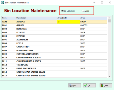 SYM-PAC feature: Picking by Bin Slip Area