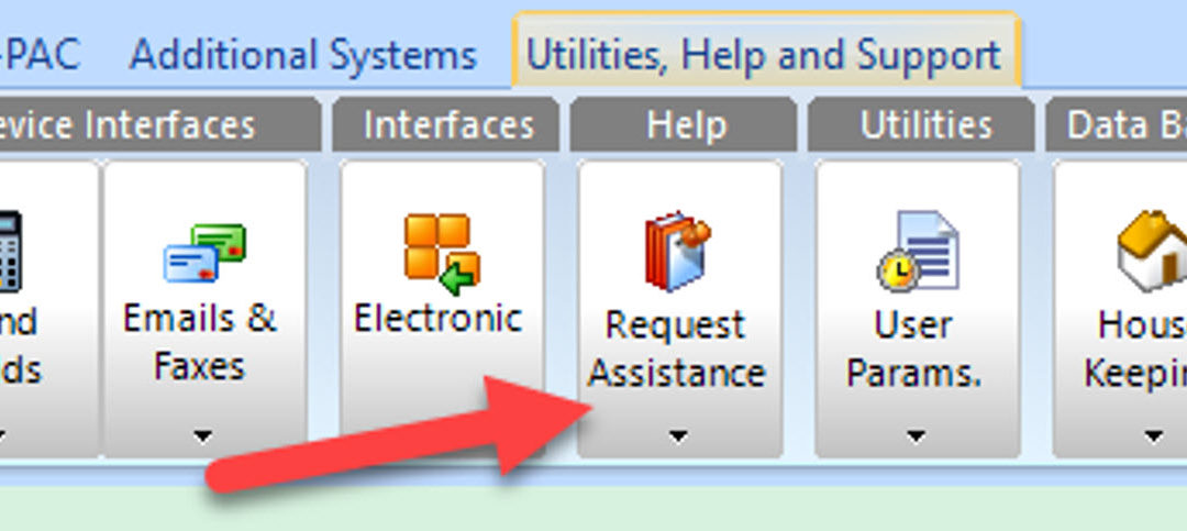 SYM-PAC how to : Request Assistance from inside the SYM-PAC system