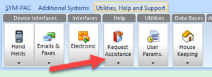 How to : Request assistance from inside the SYM-PAC system