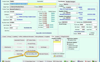 SYM-PAC how to : Set up Alternate Selling Units