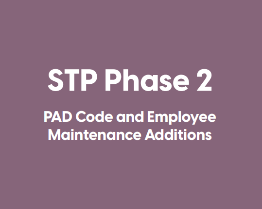Single Touch Payroll (STP) Phase 2 Changes